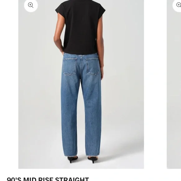 Agolde 90s Mid Rise Straight Jeans 26 - Picture 2 of 10